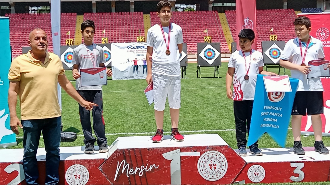 Okçuluk Okullar Arası Türkiye Şampiyonası Türkiye Üçüncüsü